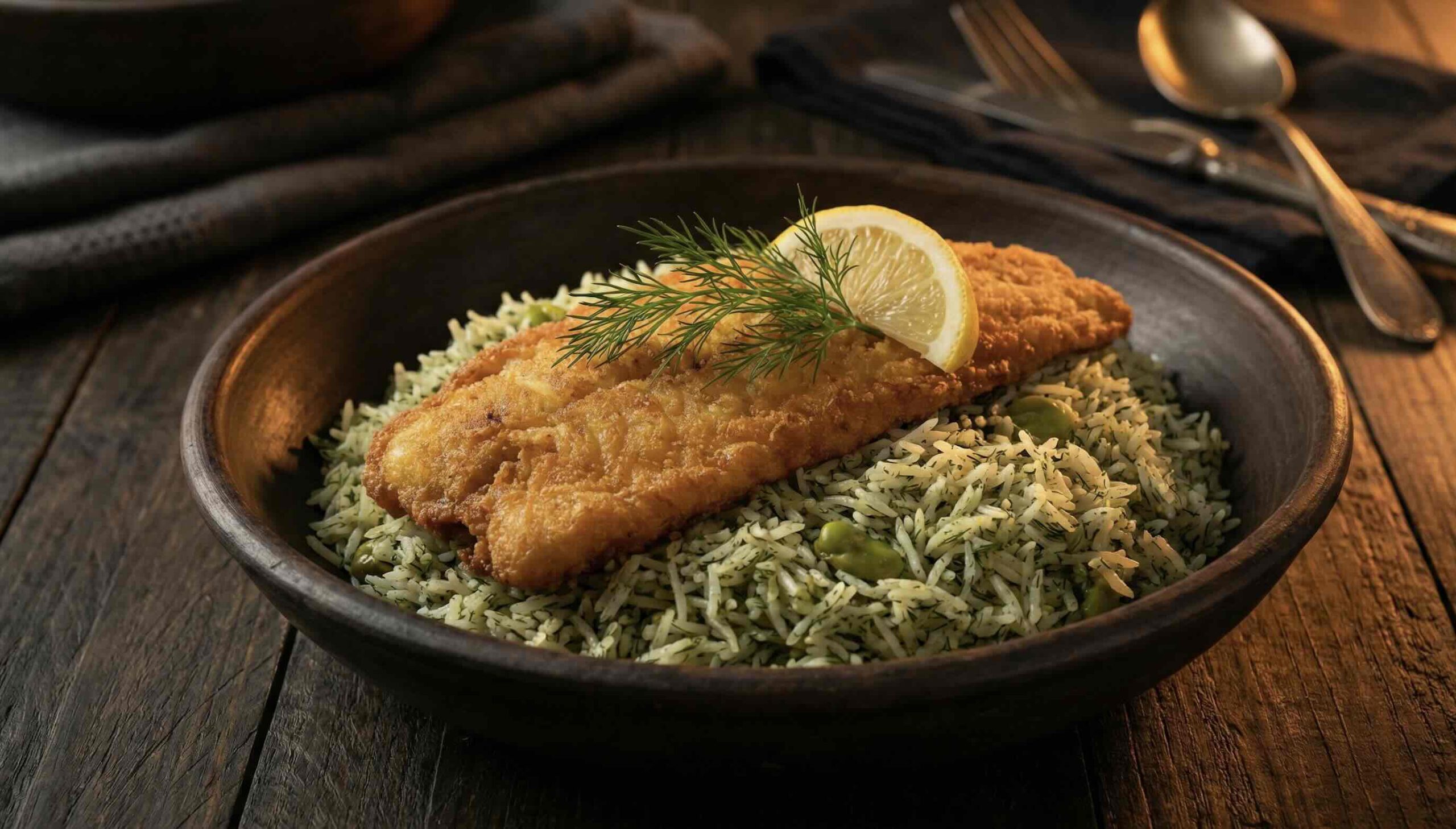 Baghali Chalaw Fisch mit Dillreis